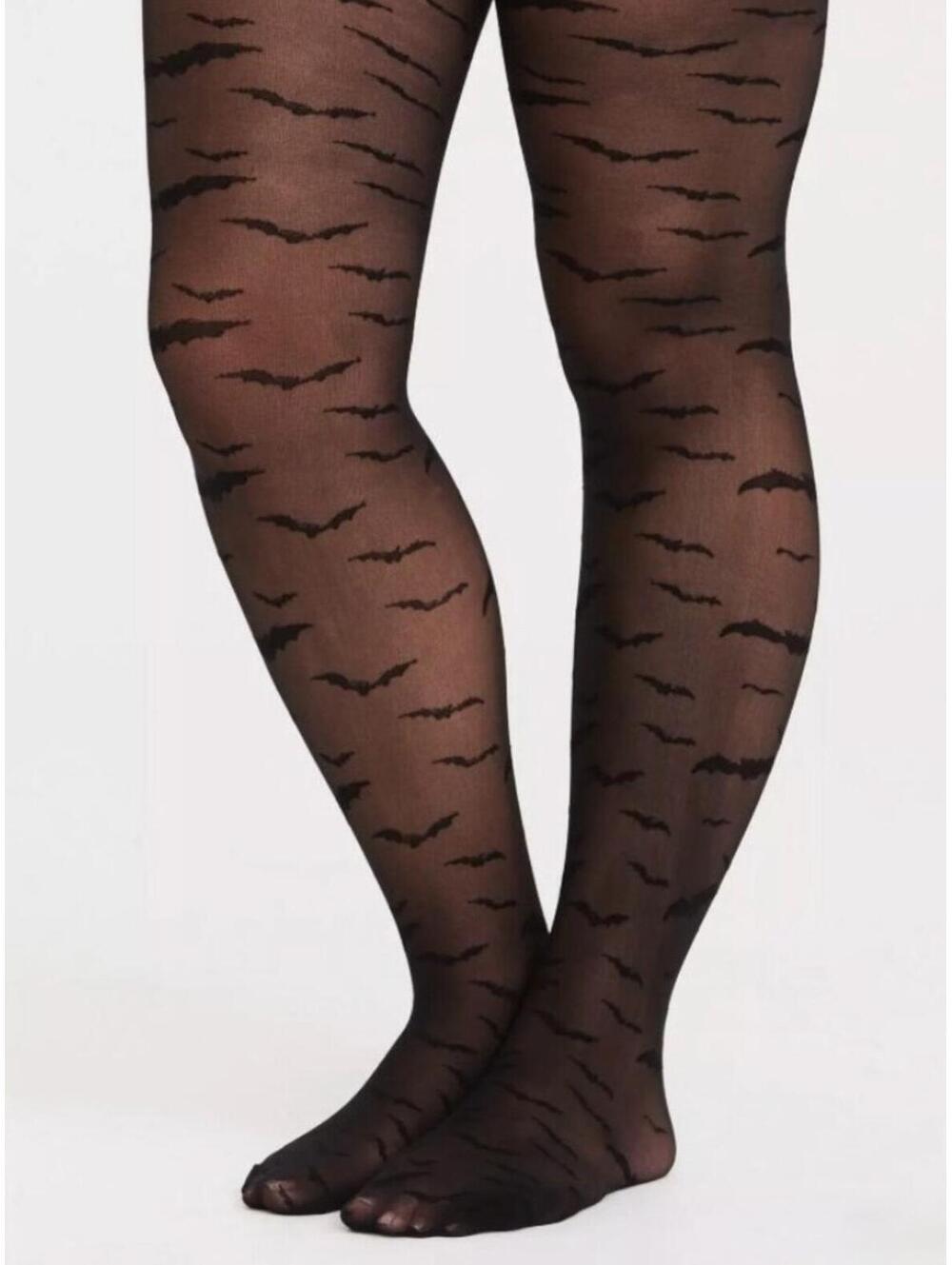 Black Bat Semi Opaque Tights